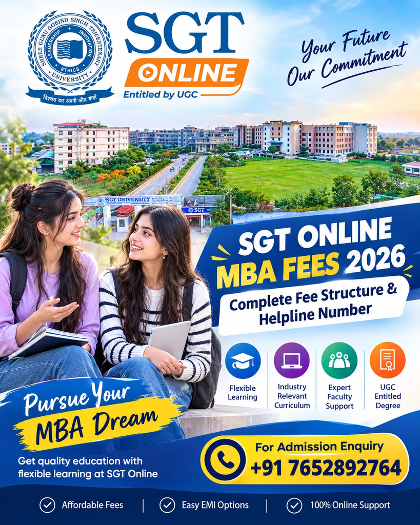 SGT Online MBA Fees 2026: Complete Fee Structure & Helpline Number 2 image 84