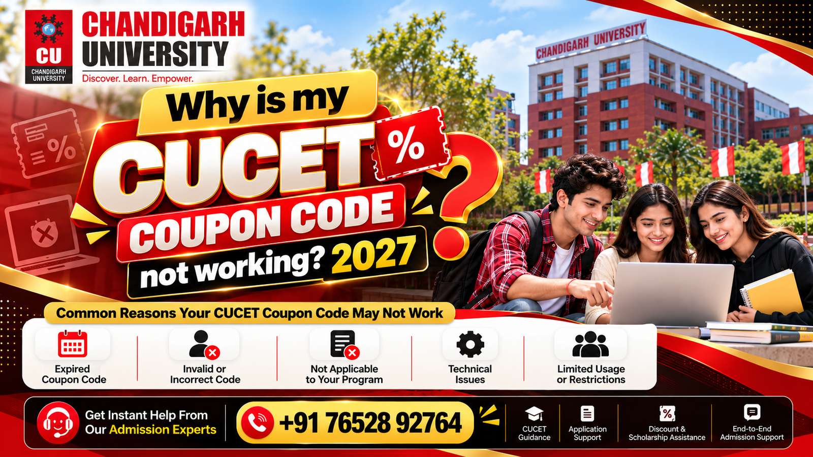 Why Is My CUCET Coupon Code Not Working? 2027 – Reasons, Solutions, Eligibility & Complete Troubleshooting Guide