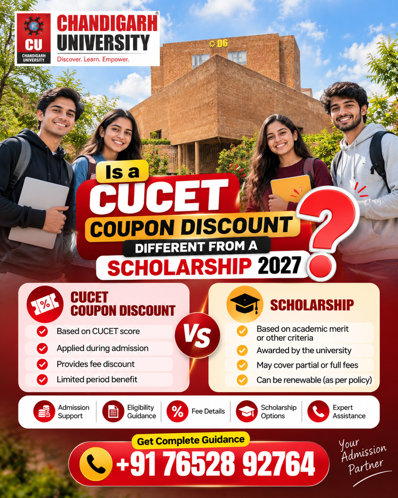 CUCET Discount vs Scholarship Guide