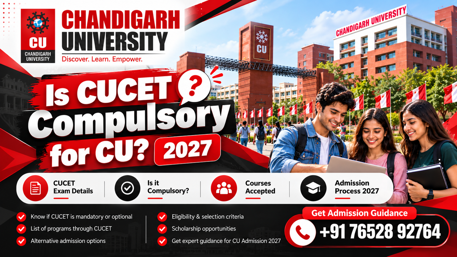 Is CUCET Compulsory for Chandigarh University Admission 2027? Eligibility, Courses, Fees, Scholarships & Complete Admission Guide