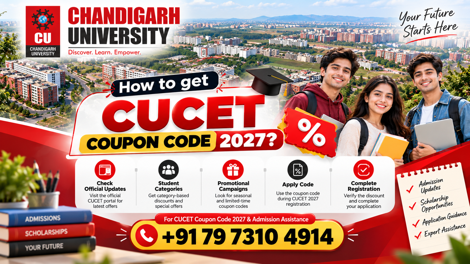 How to Get CUCET Coupon Code 2027? Chandigarh University Registration, Discounts, Scholarships & Complete Guide