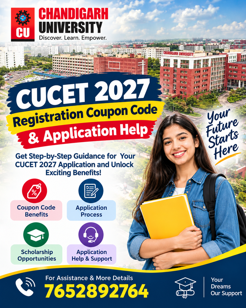 Chandigarh University CUCET 2027 Poster