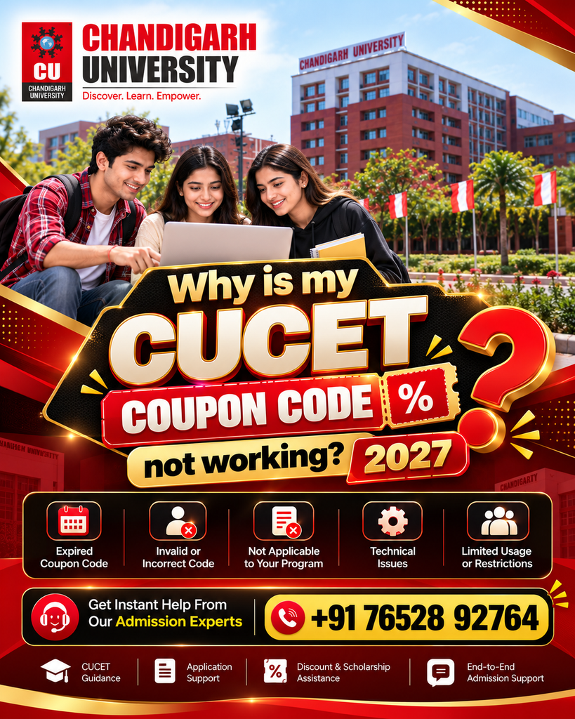 Chandigarh University CUCET Coupon Help