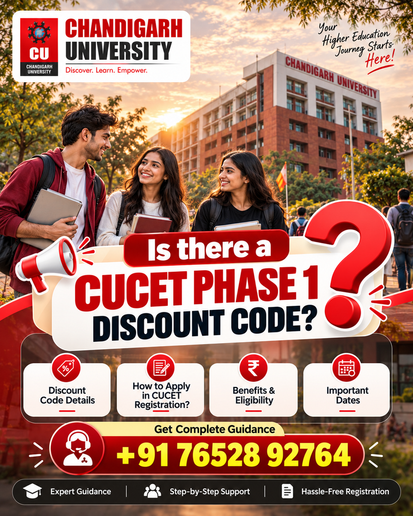 Chandigarh University CUCET Guidance Poster