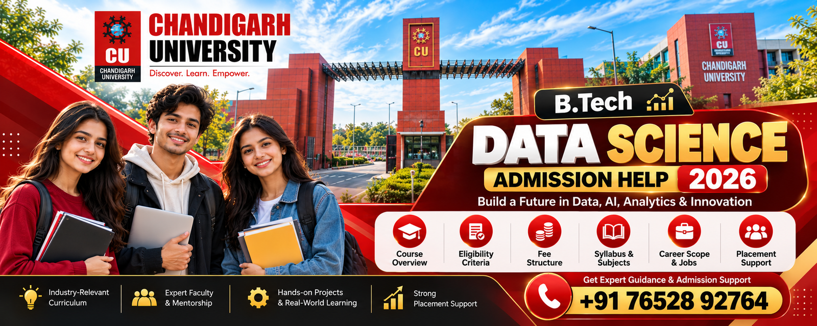 Chandigarh University BTech Data Science Admission