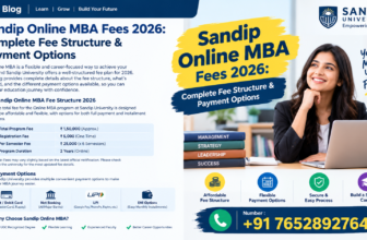 Sandip Online MBA Fees 2026