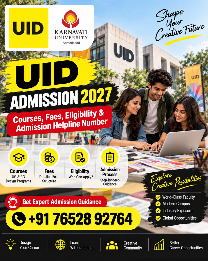 UID Admission 2027 Creative Future Poster