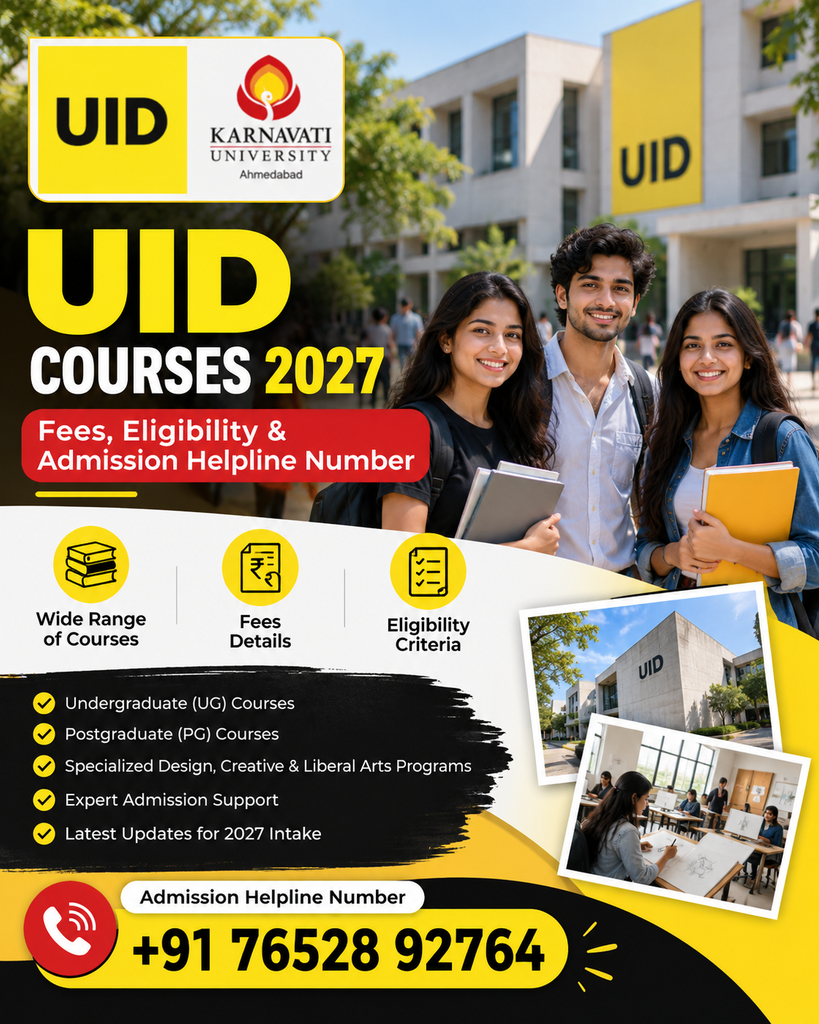 UID Courses 2027 Admission Poster