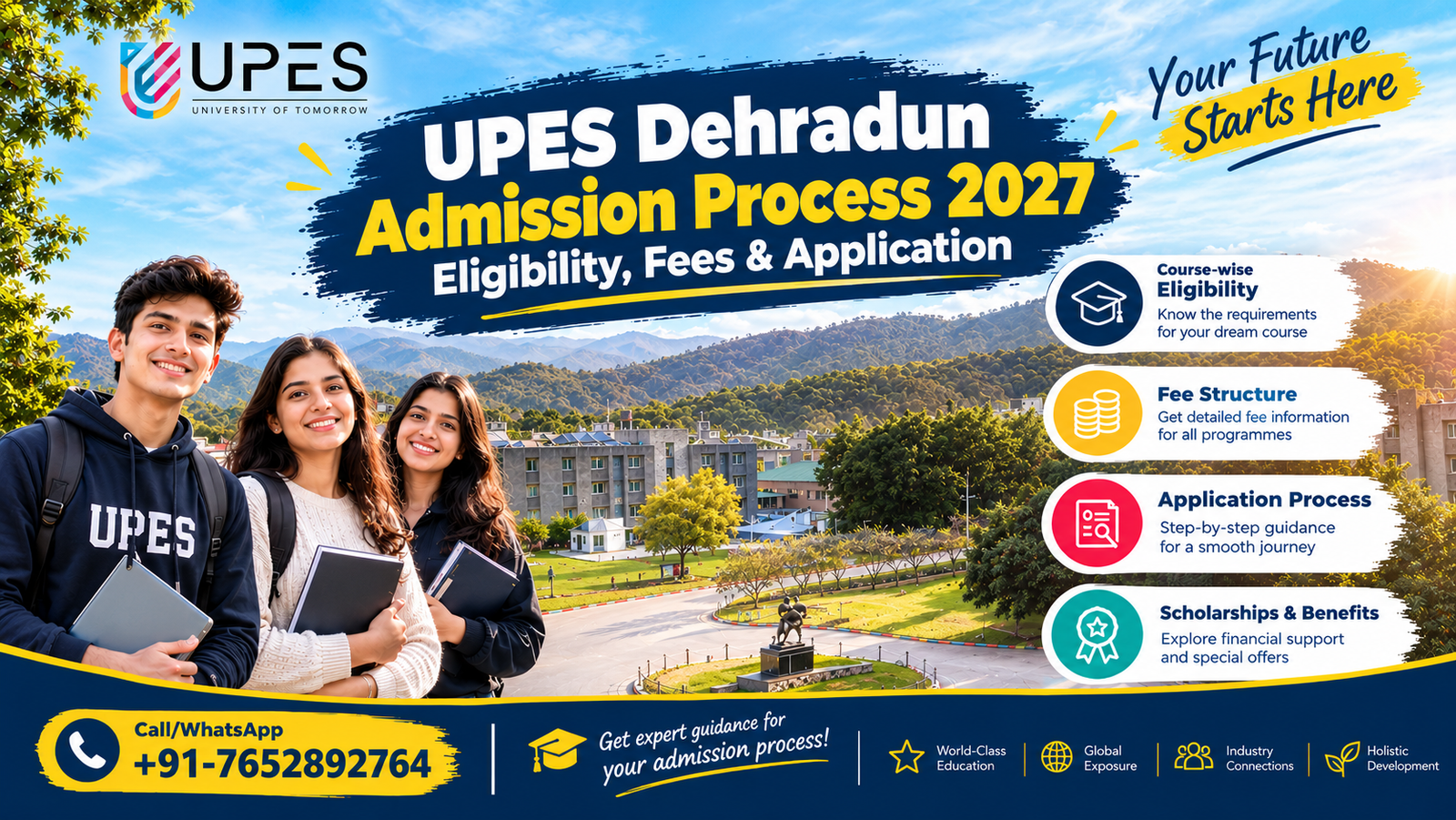 UPES Dehradun Admission Process 2027: Eligibility, Fees & Application 1 UPES Dehradun