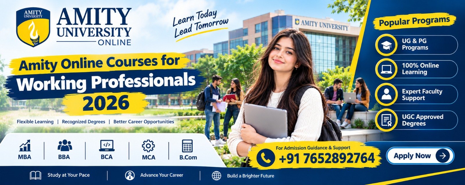 Amity Online Courses for Working Professionals 2026: Programs & Helpline Number 1 Amity Online Courses for Working Professionals 2026: Programs & Helpline Number