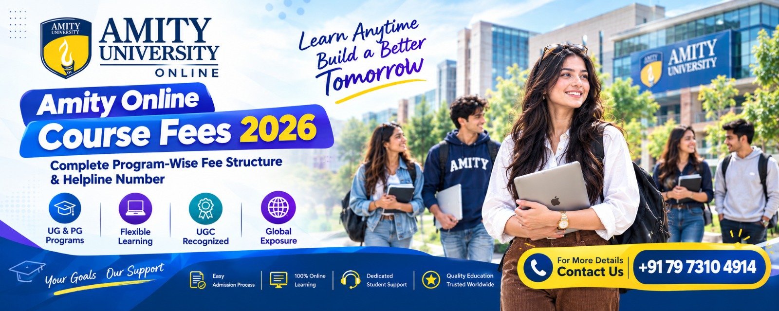 Amity Online Course Fees 2026: Complete Program-Wise Fee Structure & Helpline Number 1 Amity Online Course Fees 2026: Complete Program-Wise Fee Structure & Helpline Number