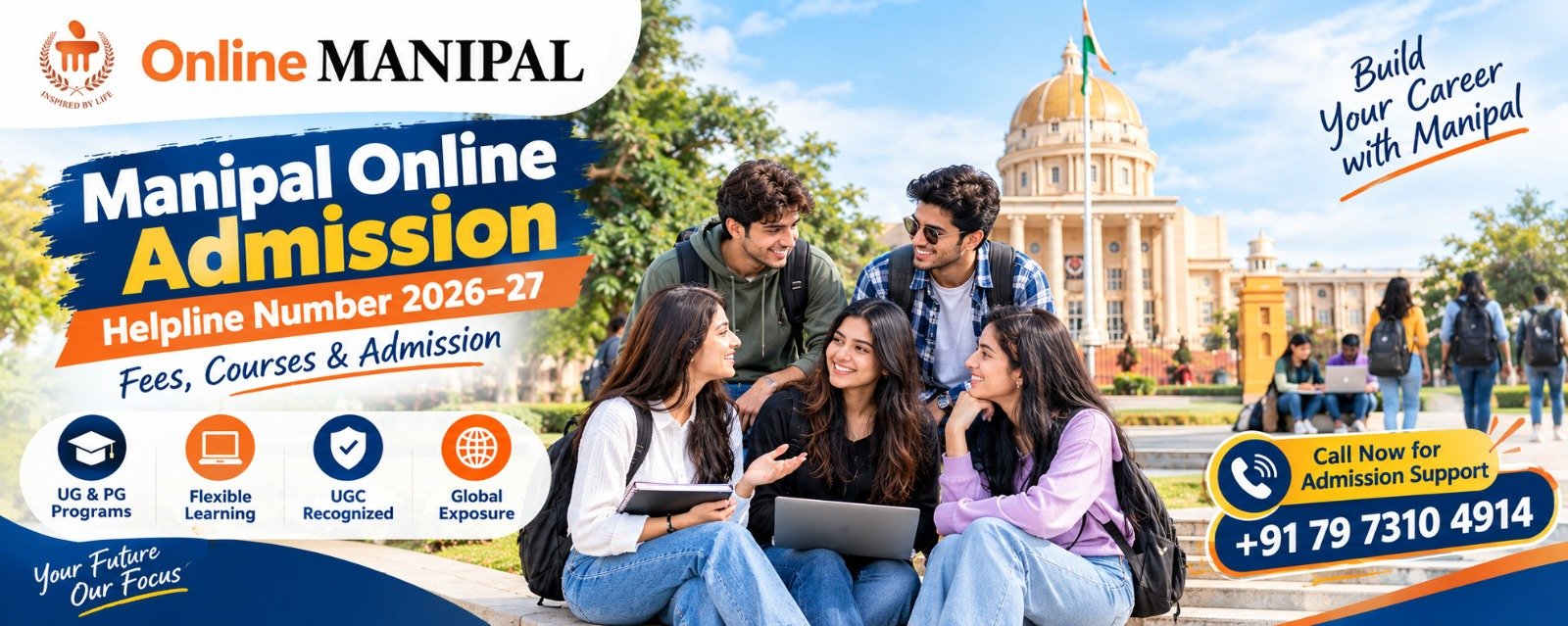 Manipal Online Admission Helpline Number 2026–27 | Fees, Courses & Admission