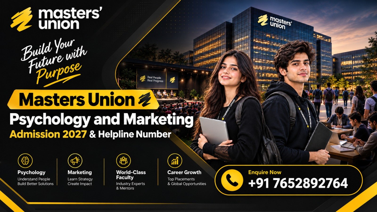 Masters Union Psychology and Marketing Admission 2027 & Helpline Number