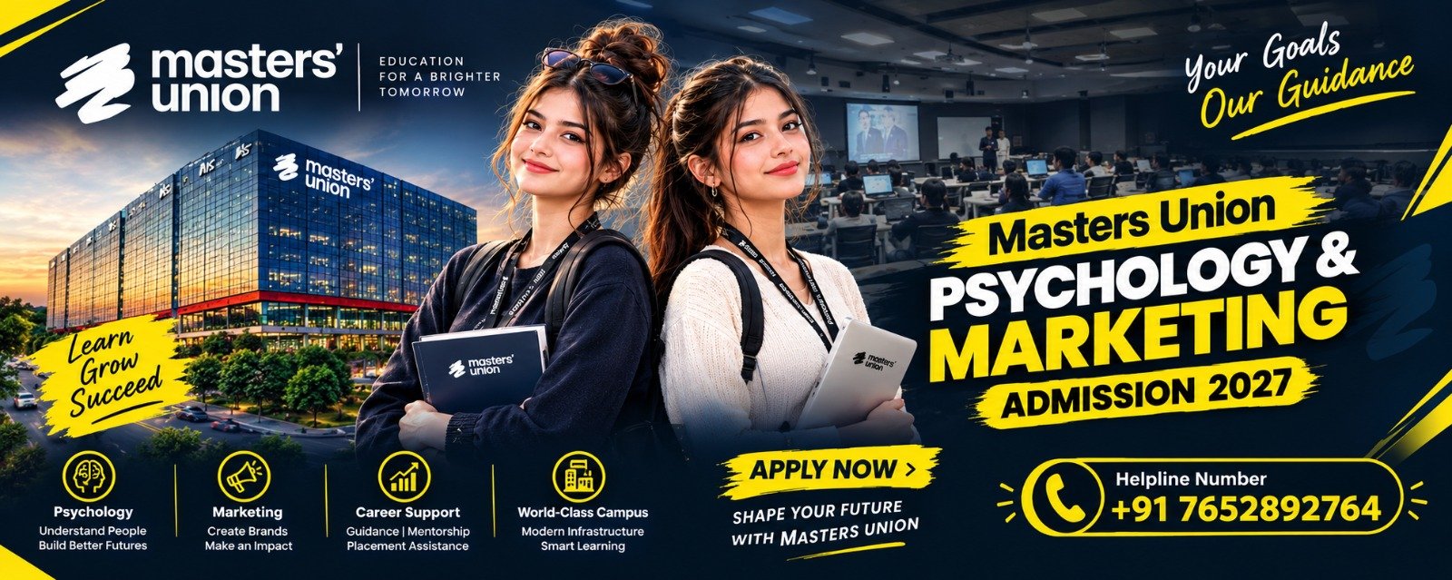 Masters Union Psychology and Marketing Admission 2027 & Helpline Number 1 Masters Union Psychology and Marketing Admission 2027 & Helpline Number