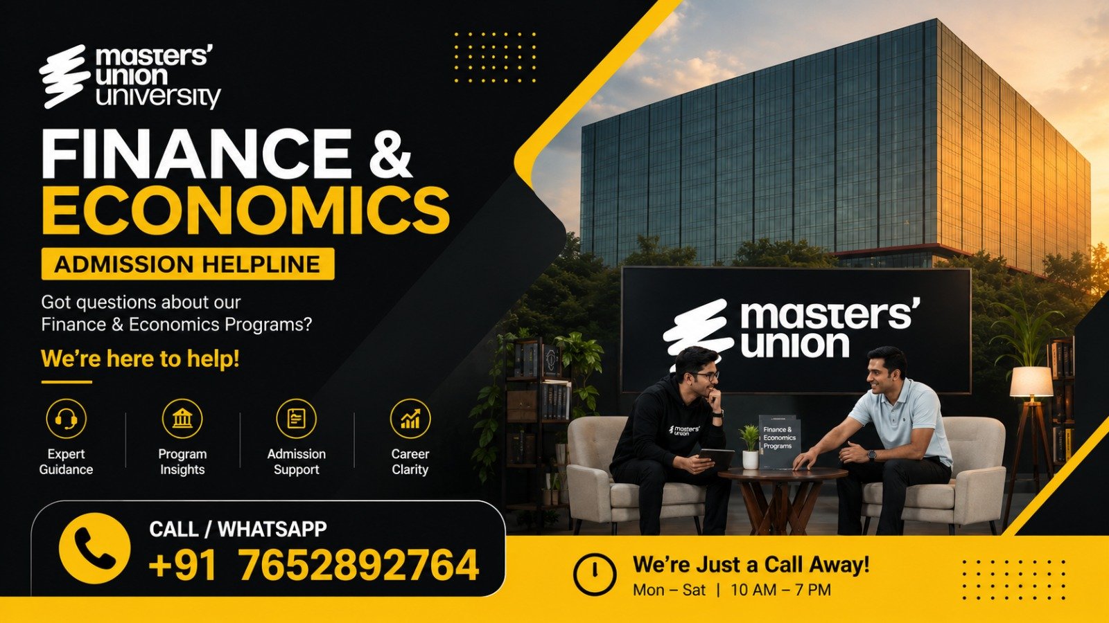 Masters Union Finance & Economics Admission Helpline 2027: Courses, Eligibility, Fees & Admission Guidance