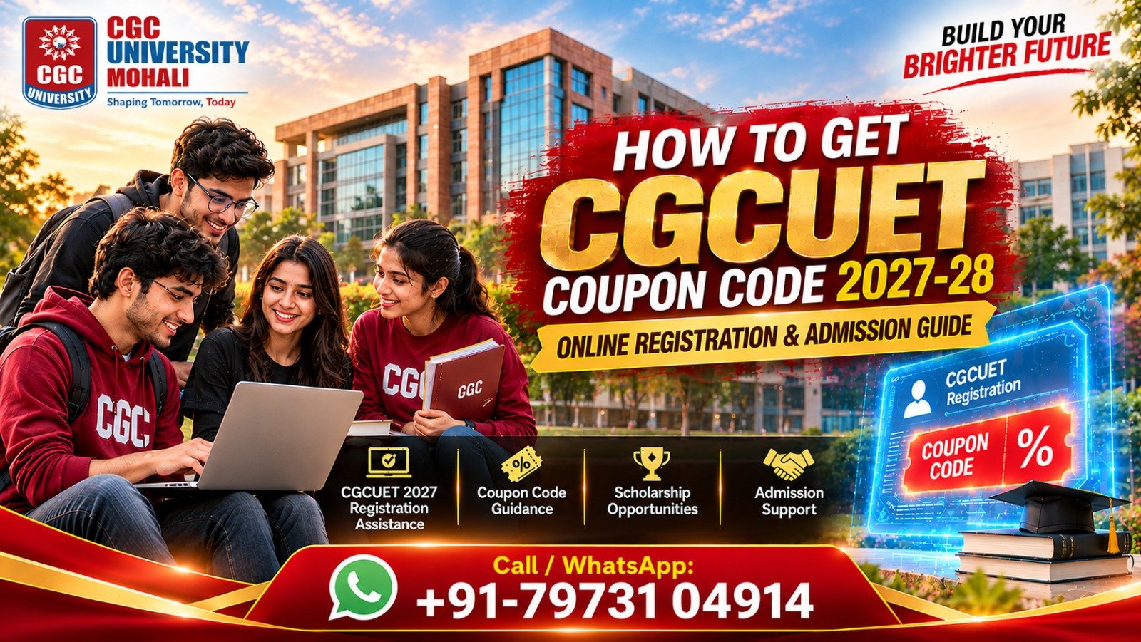 How to Get CGCUET Coupon Code 2027 for Online Registration 1 CGCUET