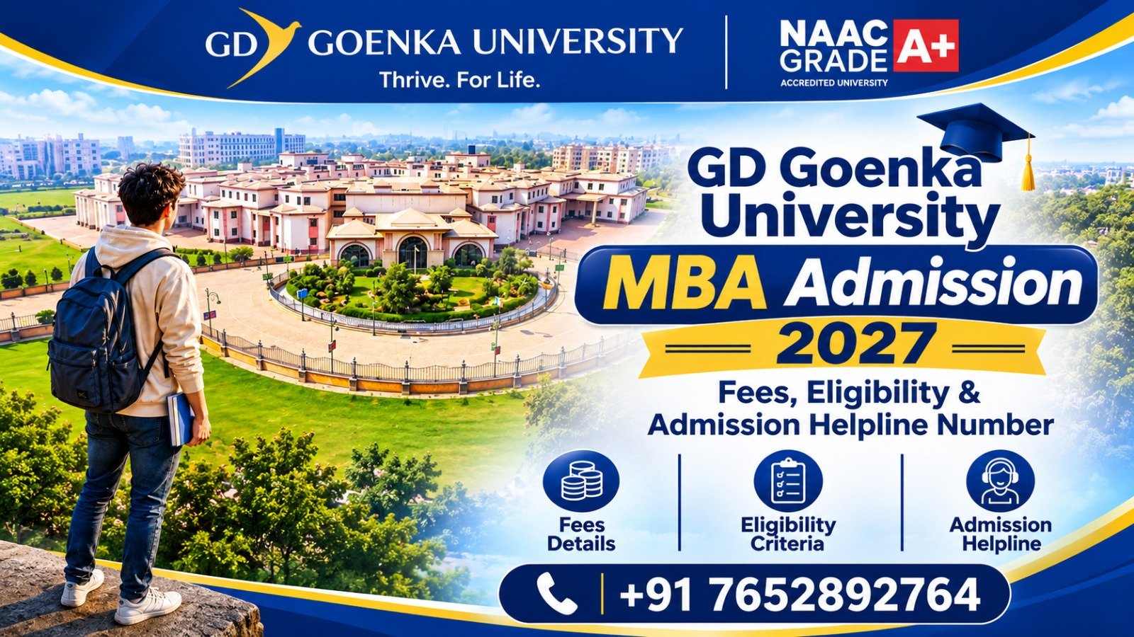 GD Goenka University MBA Admission 2027: Fees, Eligibility & Admission Helpline Number