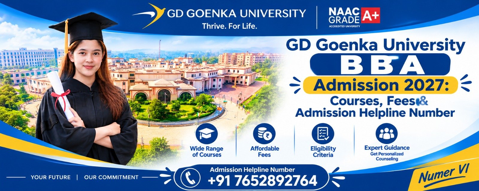 GD Goenka University BBA Admission 2027: Courses, Fees & Admission Helpline Number