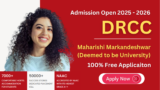 Drcc Admission Open in MMU Mullana – Apply for Free Now!