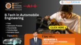B.Tech in Automobile Engineering at LPU (2026): Fees, Admission Process, Placements, Scholarships & Entrance Exam Details