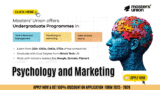 Psychology and Marketing at Masters’ Union 2025: 100% Scholarships, 100% Placement & 100% Discount on Application Form – Explore All UG & PG Courses with Fees