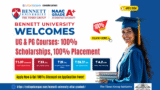 Bennett University ALL UG & PG Courses 2026: 100% Scholarships, 100% Placement & 100% Discount on Application Form – Apply Now!
