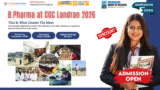 B.Pharma at CGC Landran 2026 Discount — Fees, Eligibility & Admission Guide