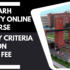 Chandigarh University Online BCA Course ,Eligibility Criteria ,Admission Process ,Fee