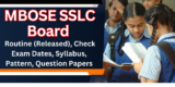 MBOSE SSLC Board 2025: Routine (Released), Check Exam Dates, Syllabus, Pattern, Question Papers