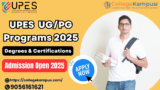 UPES  UG/PG Programs 2025: Degrees & Certifications