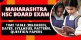 Maharashtra HSC Board Exam 2025: Time Table (Released), Dates, Syllabus, Pattern, Question Papers
