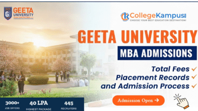 Geeta University MBA 2026 – Admission, Eligibility, Fees & Career Scope