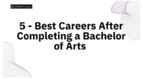 5 – Best Careers After Completing a Bachelor of Arts in Education