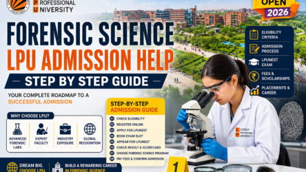 Forensic Science LPU Admission Help 2026 – Step-by-Step Guide (Complete Process)