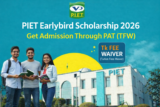PIET Earlybird Scholarship 2026 – Get Admission Through PAT (TFW)