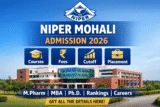 NIPER Mohali : Admission 2025, Fees, Courses, Cutoff, Ranking, Placement