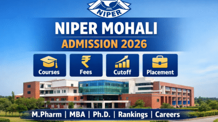 NIPER Mohali : Admission 2025, Fees, Courses, Cutoff, Ranking, Placement