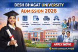 Desh Bhagat University Admission 2026, Cutoff, Courses, Fees, Placements & Ranking