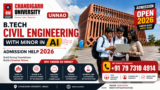 B.Tech Civil Engineering with Minor in AI CU Unnao Admission Help 2026