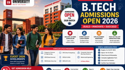 CU B.Tech Admission Open 2026: Apply Now with Step-by-Step Admission Help
