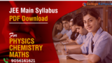 JEE Main Syllabus 2025: Check Syllabus with Unit-wise Topics and Download PDF