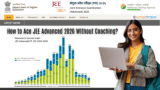 How to Ace JEE Advanced 2026 Without Coaching?