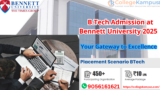 B.Tech Admission at Bennett University 2025: Your Gateway to Excellence