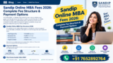 Sandip Online MBA Fees 2026: Complete Fee Structure & Payment Options