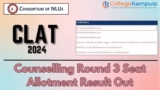 CLAT Counselling 2024: Third provisional allotment list out