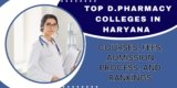 Top D.Pharmacy Colleges in Haryana : Courses, Fees, Admission Process, and Rankings