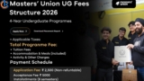Master’s Union UG Fees Structure 2026 – A Complete Guide