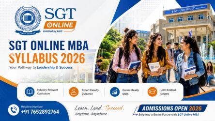 SGT Online MBA Syllabus 2026: Semester-Wise Subjects, Course Structure & Helpline Number