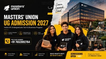 Masters Union UG Admission 2027 & Helpline Number